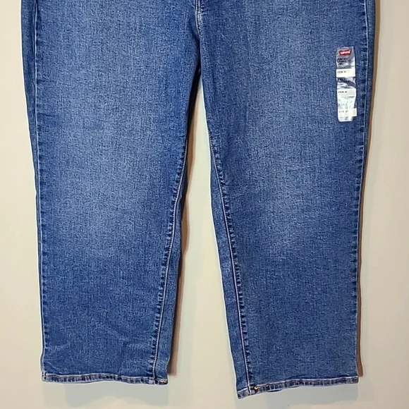 Levi's Women's Ribcage High Rise Jeans - Blue - Picture 3 of 12